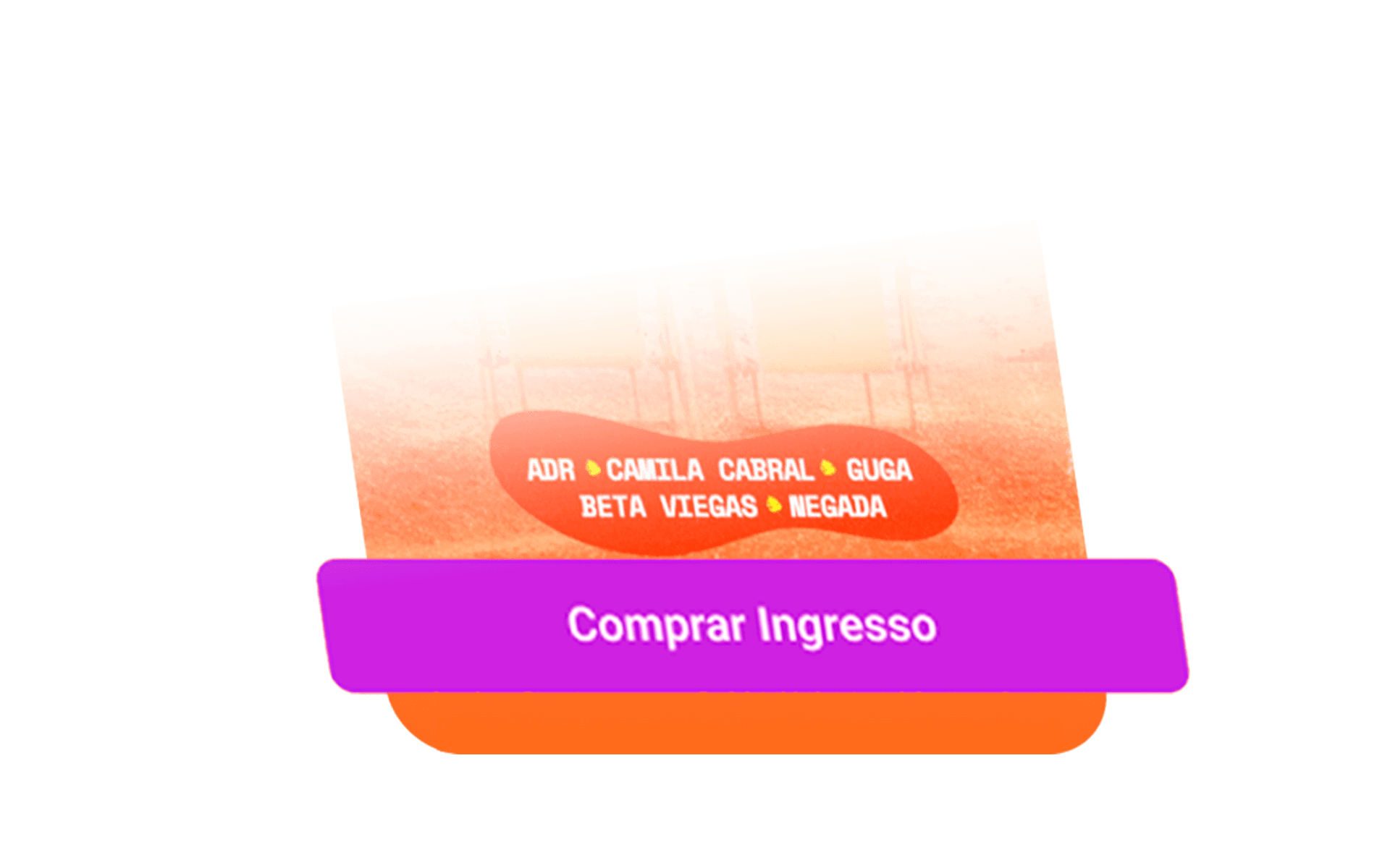 Imagem de um botão de ação escrito 'Comprar Ingresso'